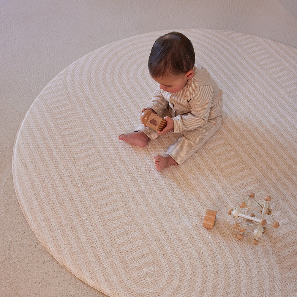 Round Foam Play Mat - Blush Terrazzo/Arch