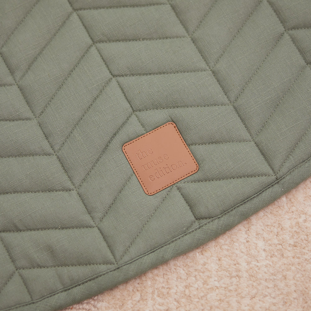 Sage Linen Baby Play Mat