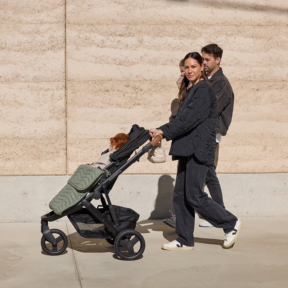 Sage Linen Pram Cosy