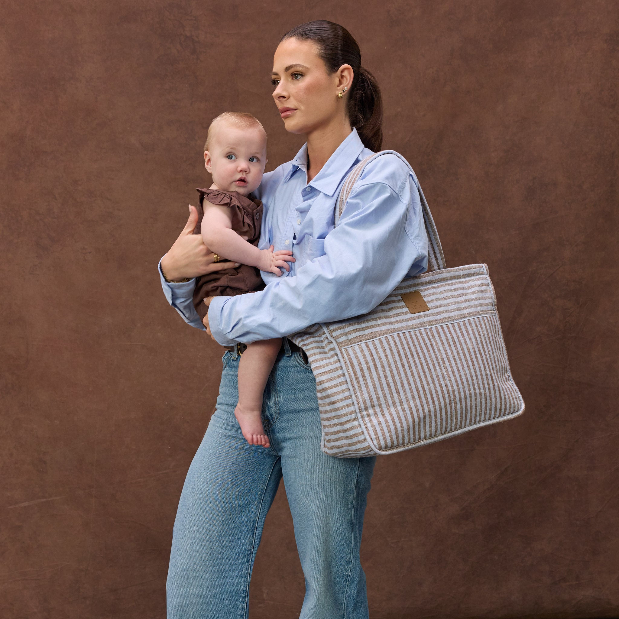 Sorano Stripe Muse Baby Bag
