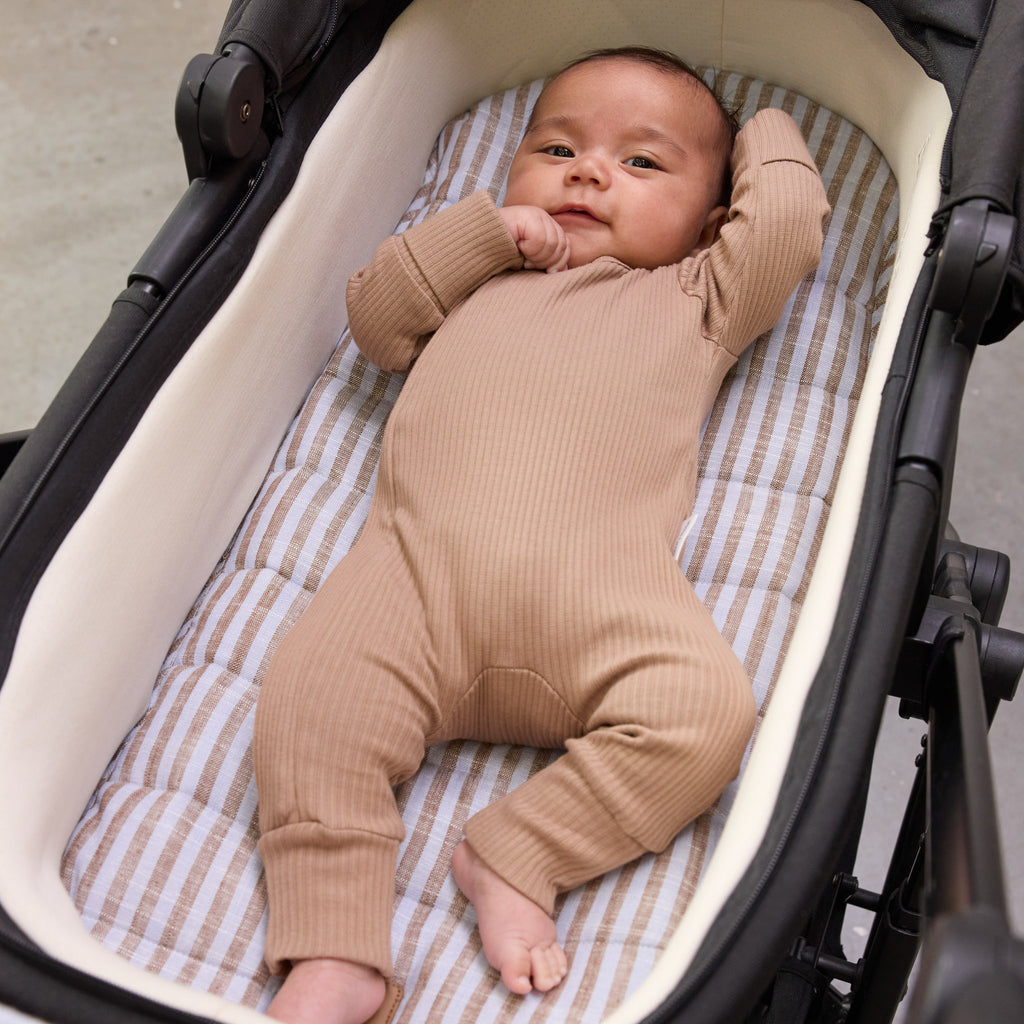 Sorano Stripe Universal Linen Bassinet Liner