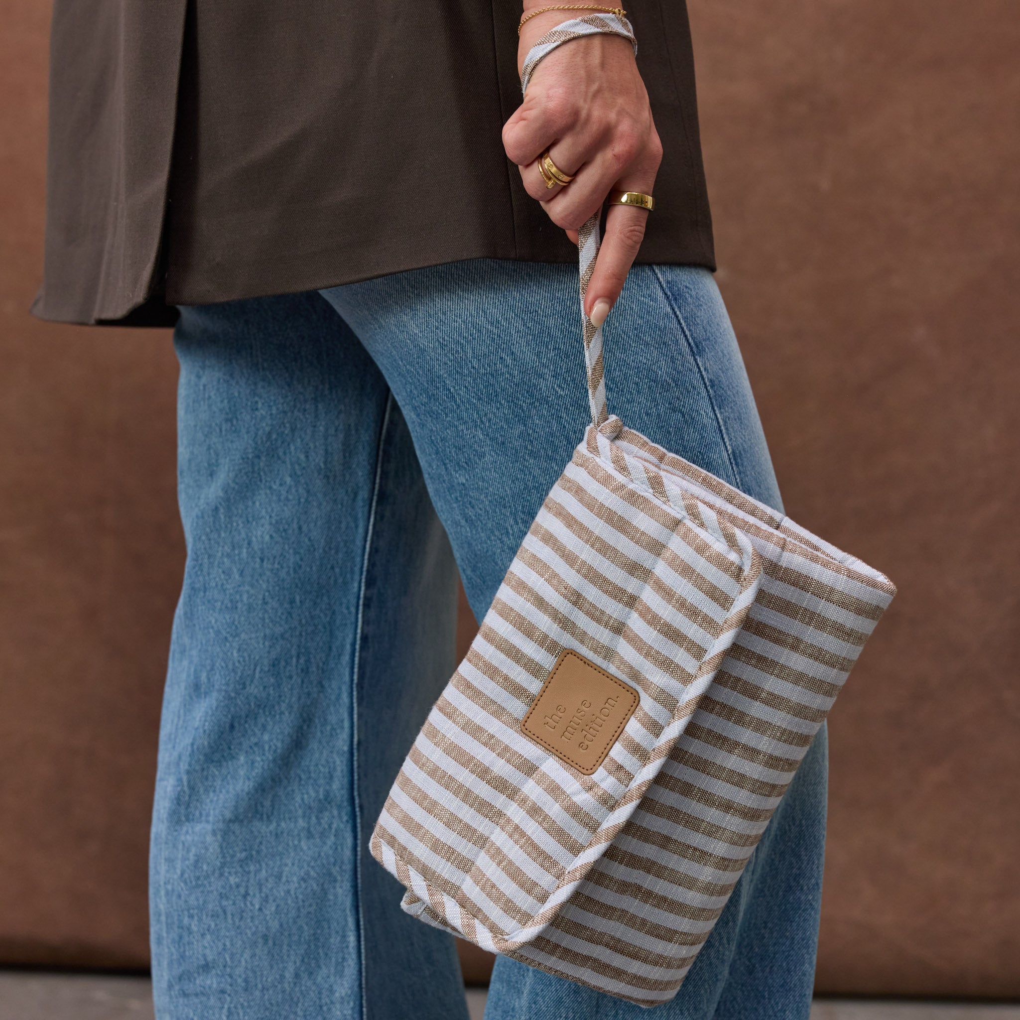 Sorano Stripe Linen Change Mat