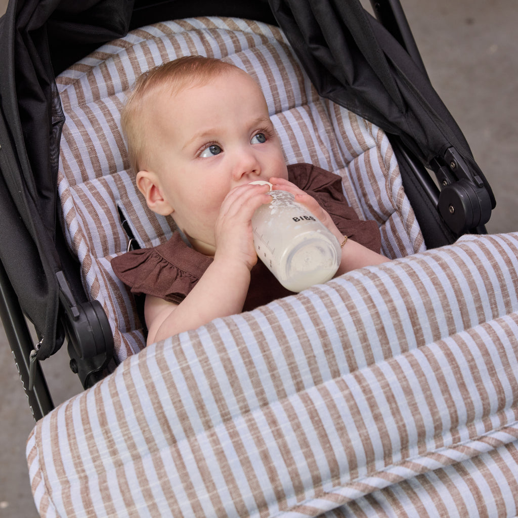 Sorano Stripe Linen Pram Cosy