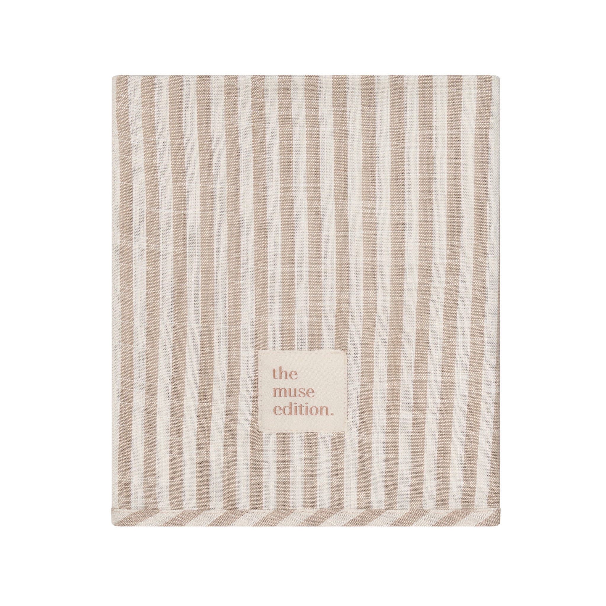 Natural Stripe Linen Baby Blanket