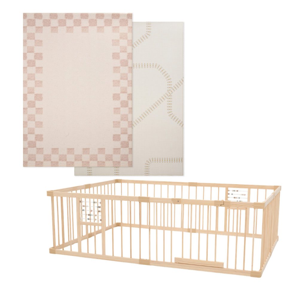 Play Space Bundle - Honey Border/Rail & Natural Play Pen