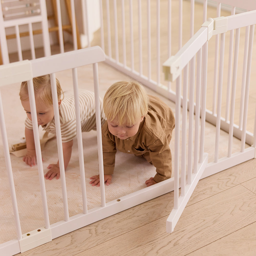 White Wooden Baby Play Pen
