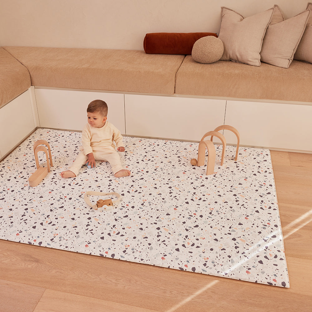 Large Foam Play Mat - Terrazzo/Weave