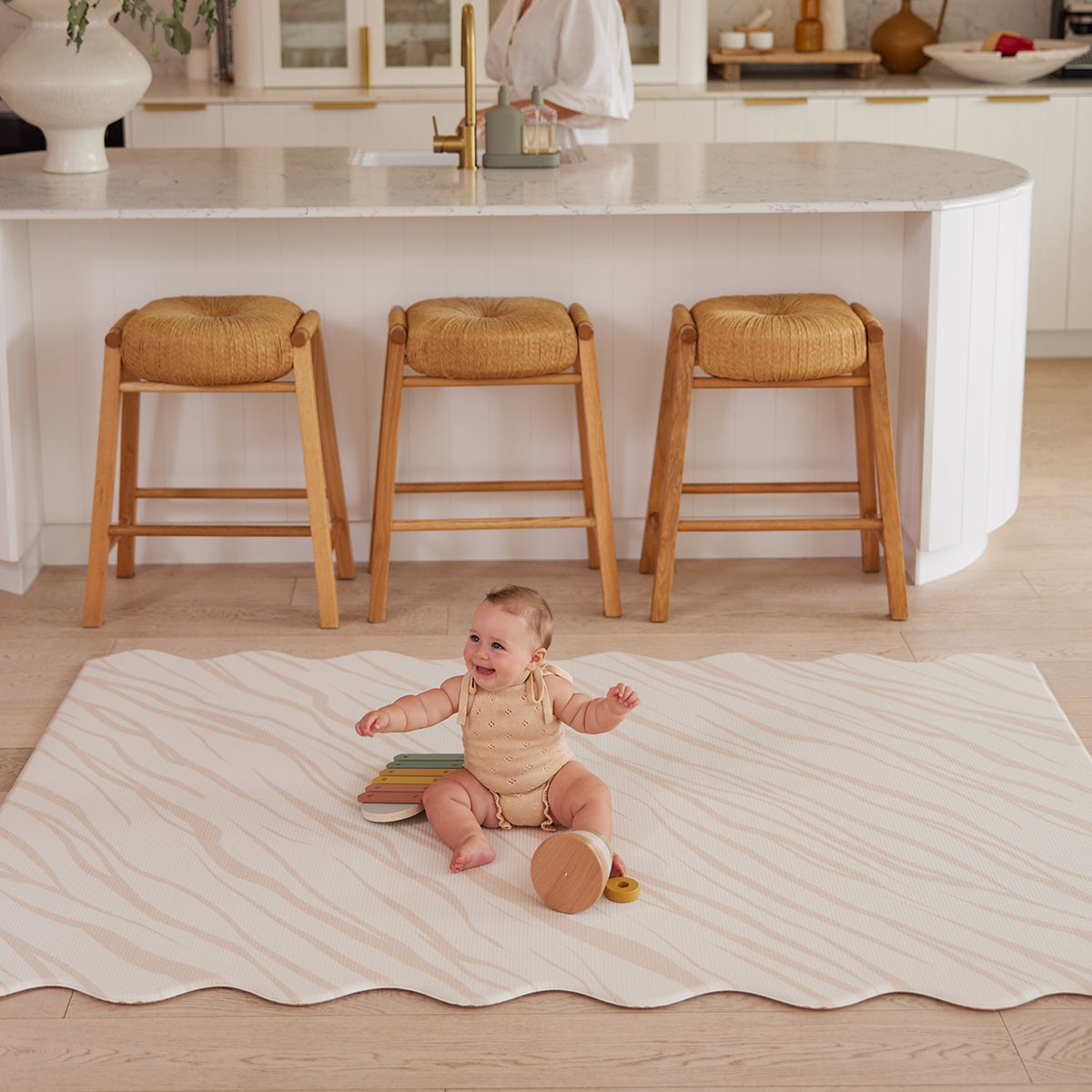 The WriggleMat - Foam Play Mat - Pebble/Wild