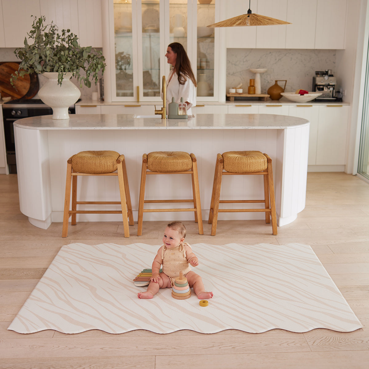 The WriggleMat - Foam Play Mat - Pebble/Wild