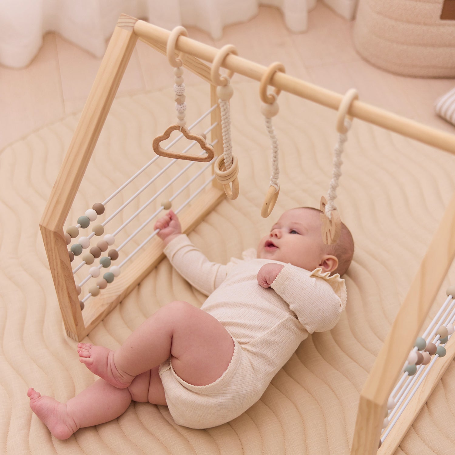 Wooden Play Gym Set