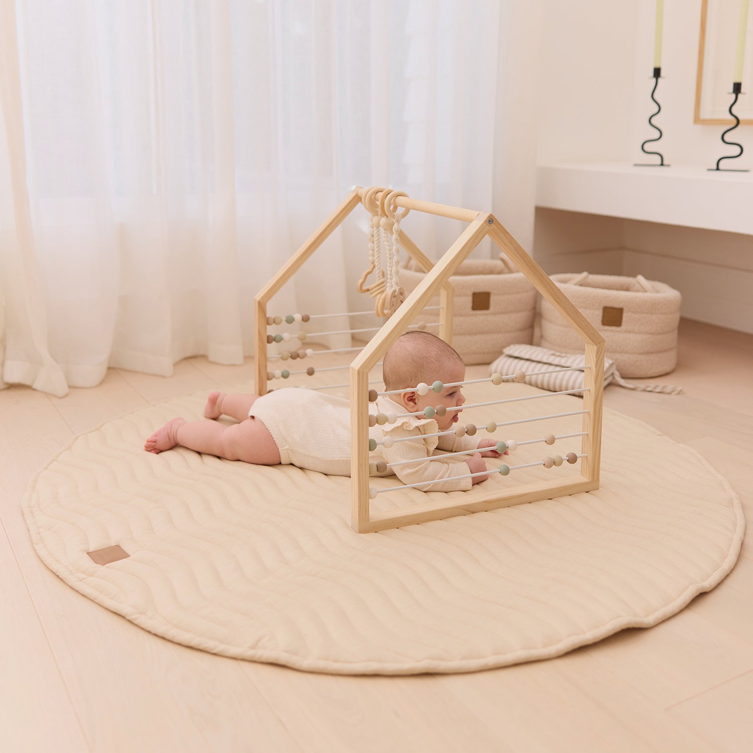Wooden Play Gym Set