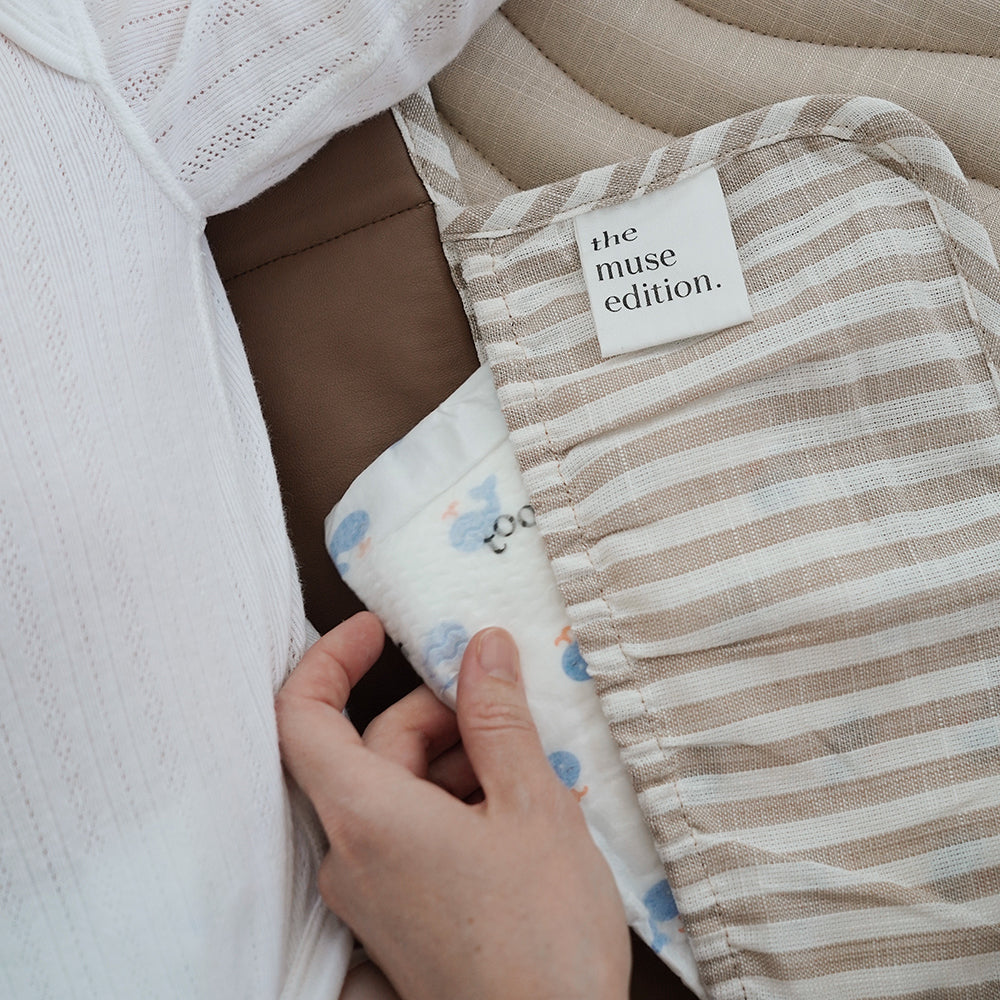 Inside of baby changing mat