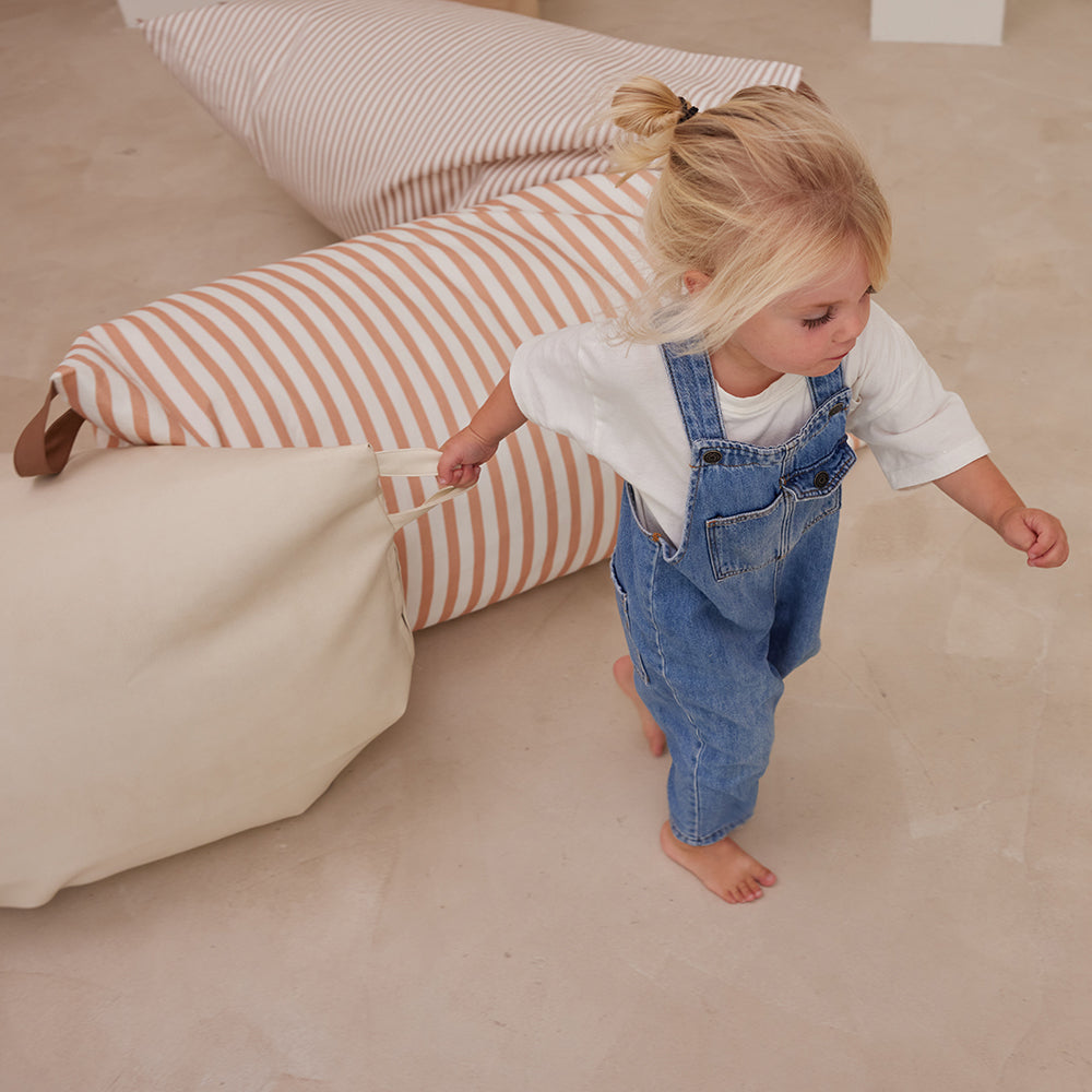 Maple Stripe Cotton Children's Bean Bag