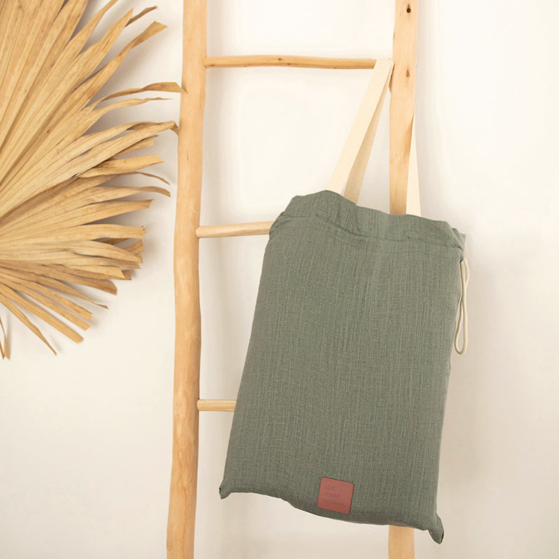 Sage Linen Baby Play Mat